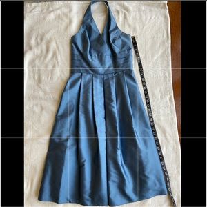 Ann Taylor Celebrations Blue Halter Dress
